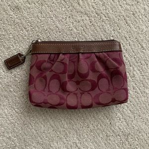 Plum Coach Clutch